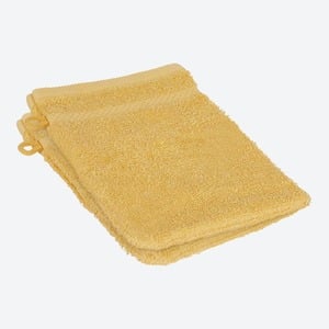 Frottee-Waschhandschuh, CLASSIC, 16x21cm, 2er-Pack, Yellow