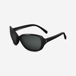Sonnenbrille Wandern MH530 Kategorie 3 polarisierend Damen schwarz Schwarz