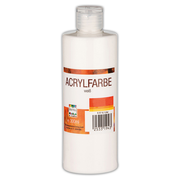 Bild 1 von Createlli Acrylfarbe weiß 300 ml