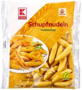 K-CLASSIC Schupfnudeln oder Spätzle, 500-g-Packg.