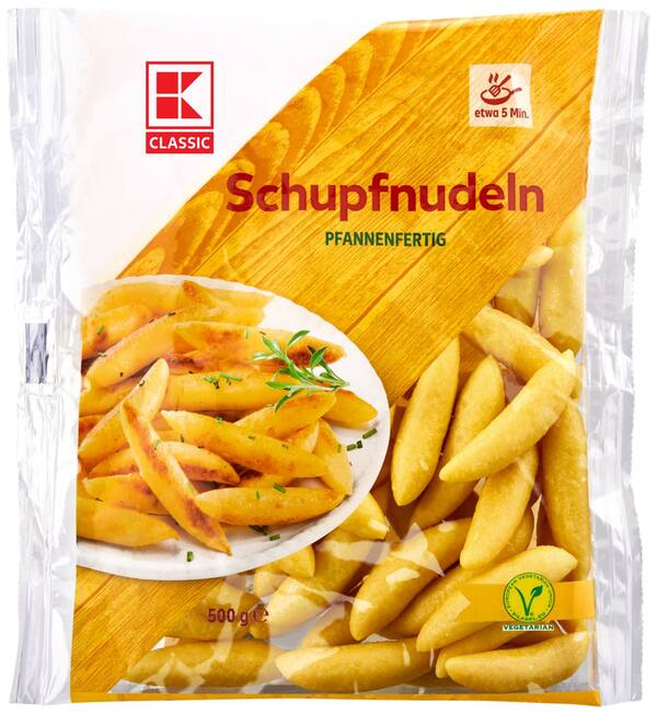 Bild 1 von K-CLASSIC Schupfnudeln oder Spätzle, 500-g-Packg.