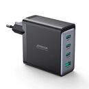 Bild 3 von JR-TCG04EU 100W GaN-Ladegerät 3x USB-C USB-A + USB-C / USB-C-Kabel 100W - Schwarz