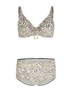 ADLER WOMEN - Bikini mit Allover-Print in Zebra-Design