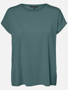 Vero Moda VMAVA PLAIN SS TOP GA Shirt Blau