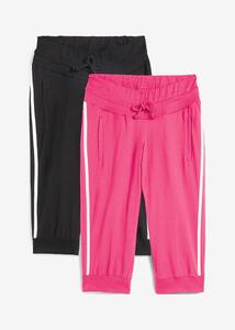 Jogginghose aus Baumwolle (2er Pack), Capri-Länge, 36/38, Pink