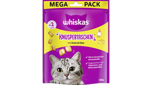 Whiskas® Knuspertaschen™ Beutel mit Huhn und Käse