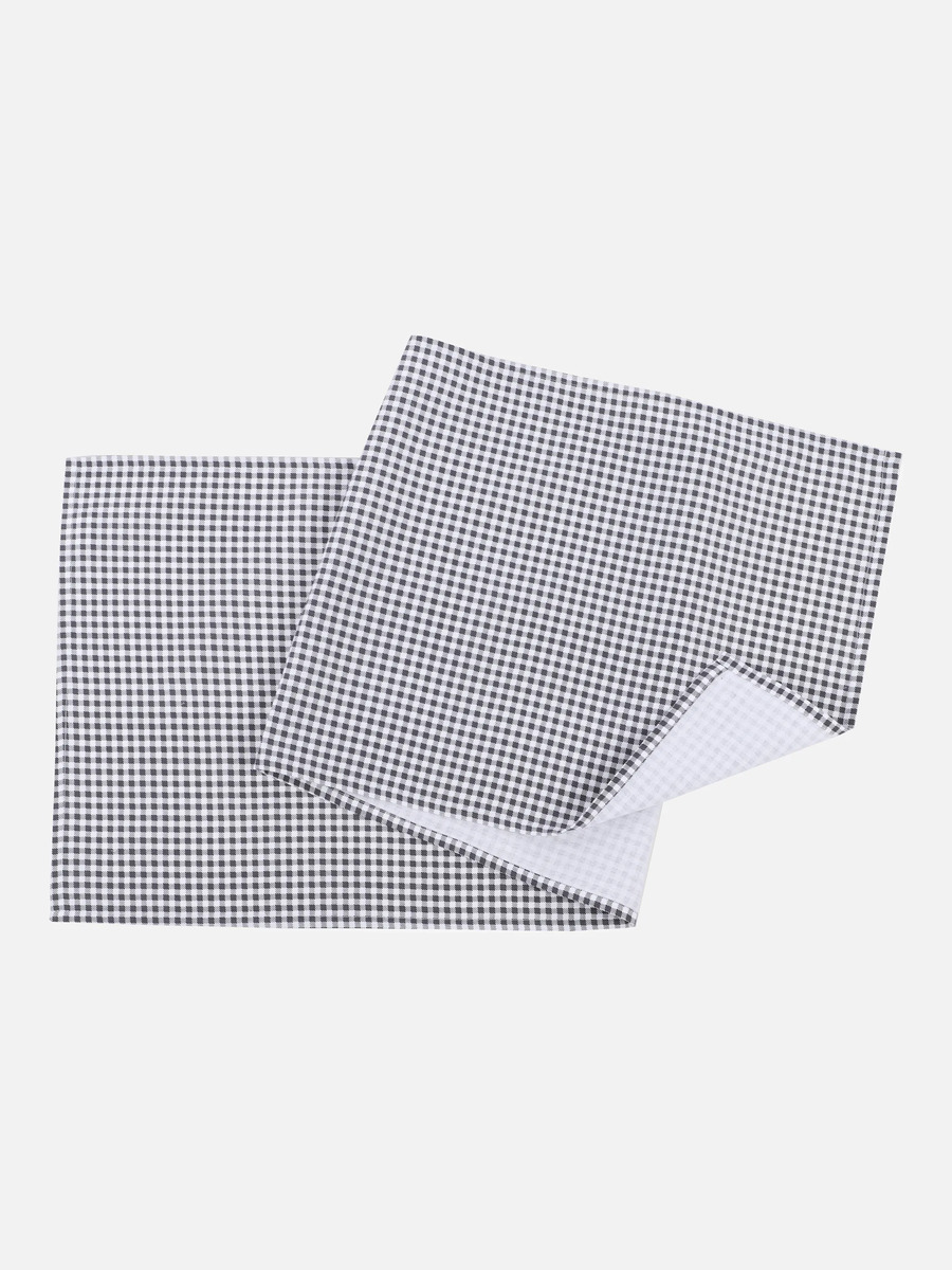 Bild 2 von Tischdecke im Karolook 40x140cm Grau