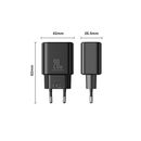 Bild 3 von Wandladegerät JR-TCF05 20W USB-A USB-C Ladegerät + USB-C Kabel - Schwarz