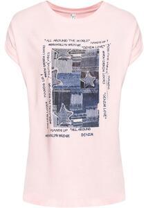 Shirt mit Print, 32/34, Rosa