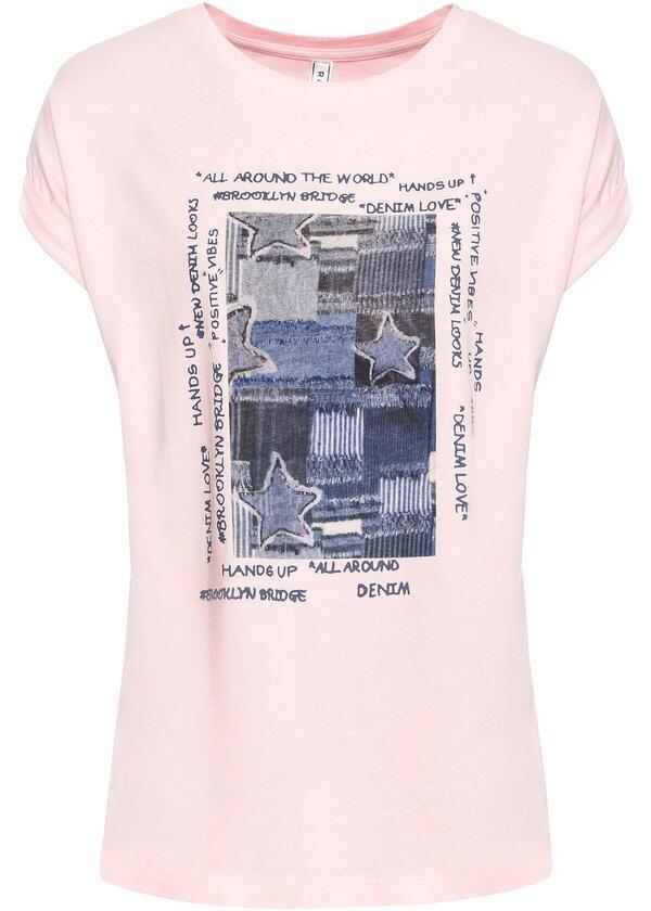 Bild 1 von Shirt mit Print, 32/34, Rosa