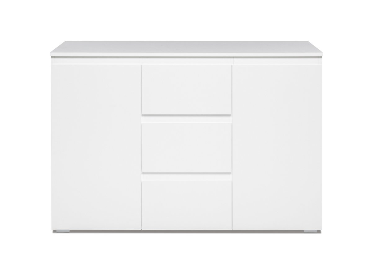 Bild 1 von Kommode mit 3 Schubladen weiß matt 120 cm - IMAGE
