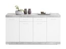 Bild 1 von Sideboard mit Schubladen Betonoptik - weiß 160 cm - BRISTOL