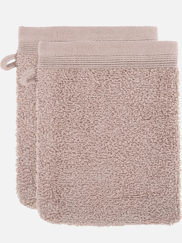 Bild 1 von Waschhandschuh 2er Set, 16x21cm Braun