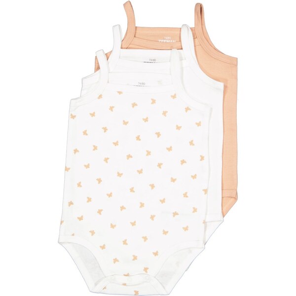 Bild 1 von Babybody Ärmellos 3er-Pack, Beige, 62/68