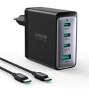 Bild 1 von JR-TCG04EU 100W GaN-Ladegerät 3x USB-C USB-A + USB-C / USB-C-Kabel 100W - Schwarz