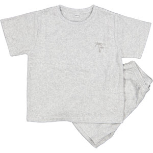 Jungen Kurzpyjama, Grau, 134/140