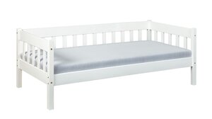 Jugendbett 90 x 200 cm weiß massiv - SINTRO