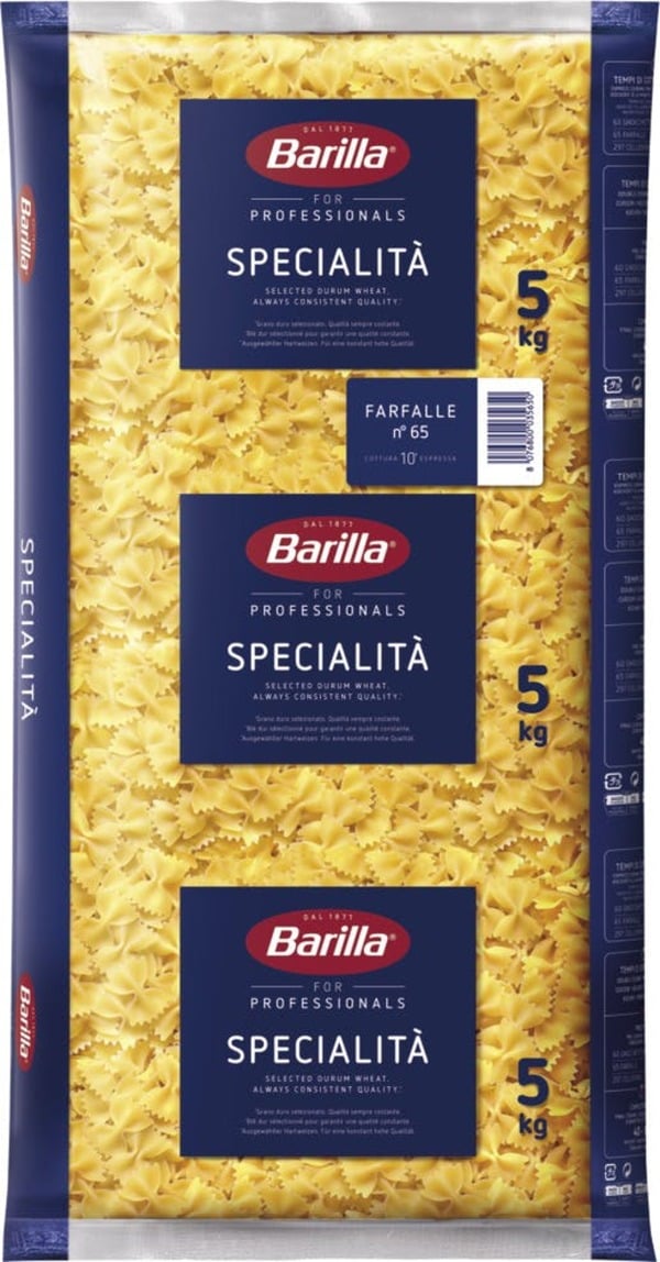 Bild 1 von Barilla Farfalle No. 65 In Schmetterlingsform (5 kg)