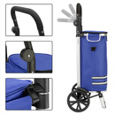 Bild 2 von monzana® Einkaufstrolley Blau Alu 56L 31x24x54cm