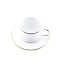 Bild 3 von Mokka-Tassen-Set - 12 Teiliges Set weiß - Espressotasse 100 ml Glatt