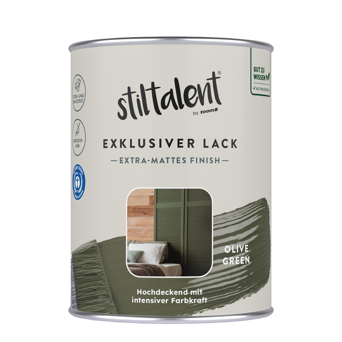 Bild 1 von Stiltalent Lack 'olive green' Extra-matt 0,5 l