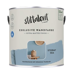 Stiltalent Wandfarbe 'stormy sea' matt 2,5 l