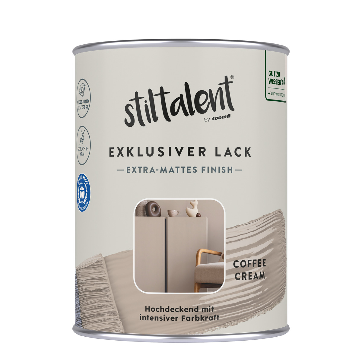 Bild 1 von Stiltalent Lack 'coffee cream' Extra-matt 0,5 l