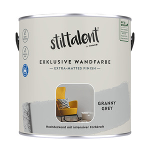 Stiltalent Wandfarbe 'granny grey' matt 2,5 l