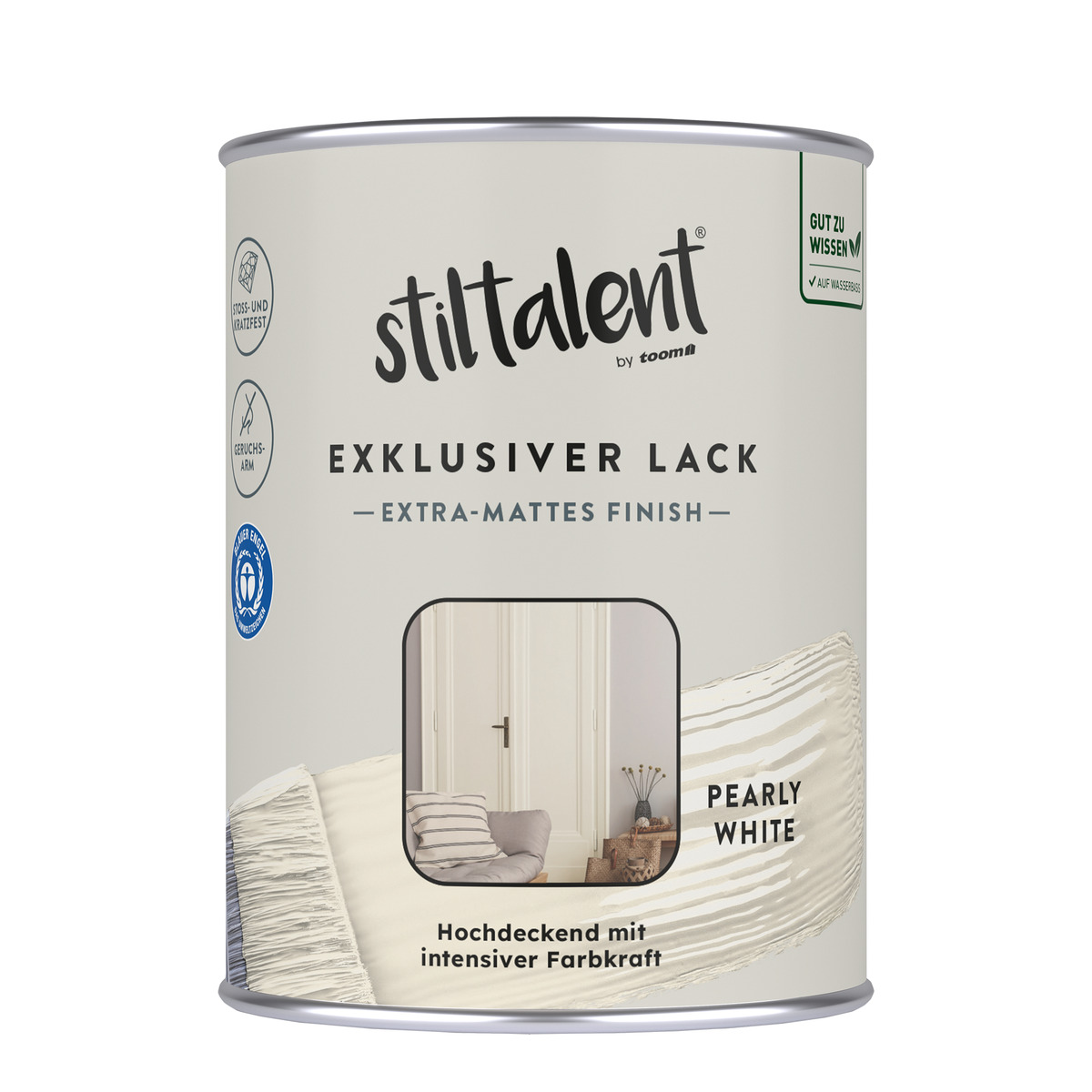 Bild 1 von Stiltalent Lack 'pearly white' Extra-matt 0,5 l