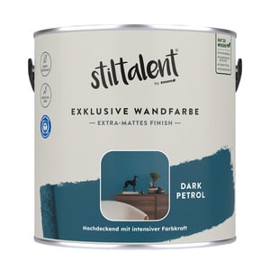 Stiltalent Wandfarbe 'dark petrol' matt 2,5 l