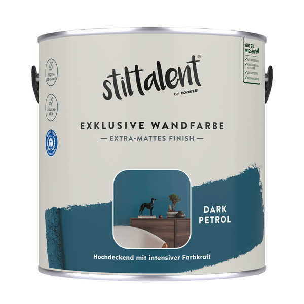 Bild 1 von Stiltalent Wandfarbe 'dark petrol' matt 2,5 l