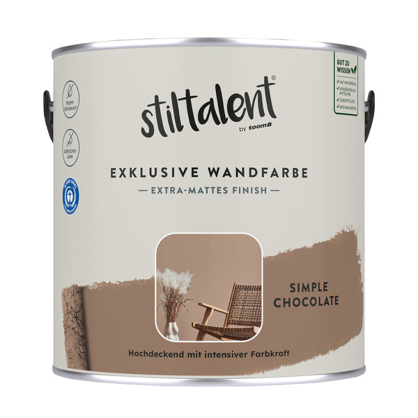 Bild 1 von Stiltalent Wandfarbe 'simple chocolate' matt 2,5 l