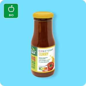 NUR NUR NATUR Bio-Ketchup, Curry oder Tomate