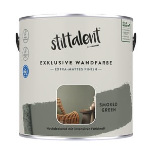 Stiltalent Wandfarbe 'smoked green' matt 2,5 l