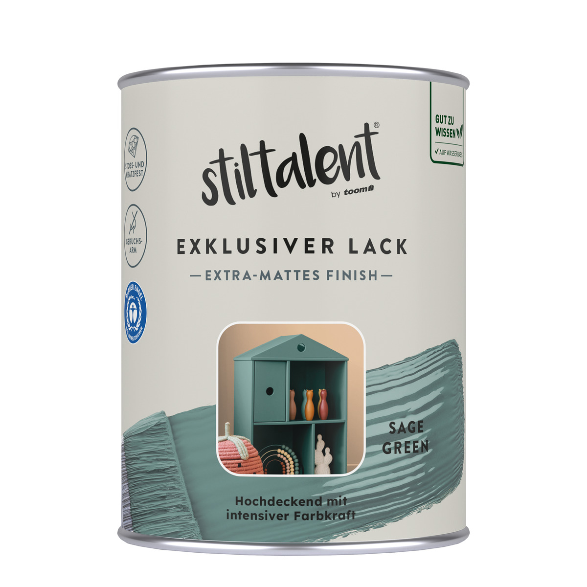 Bild 1 von Stiltalent Lack 'sage green' Extra-matt 0,5 l