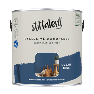 Stiltalent Wandfarbe 'ocean blue' matt 2,5 l