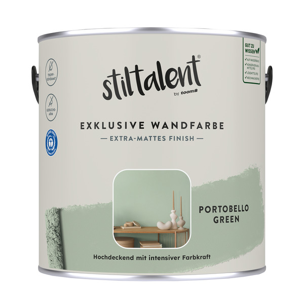 Bild 1 von Stiltalent Wandfarbe 'portobello green' matt 2,5 l