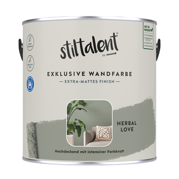 Bild 1 von Stiltalent Wandfarbe 'herbal love' matt 2,5 l