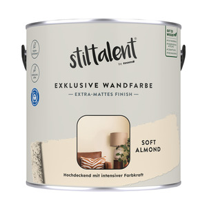 Stiltalent Wandfarbe 'soft almond' matt 2,5 l