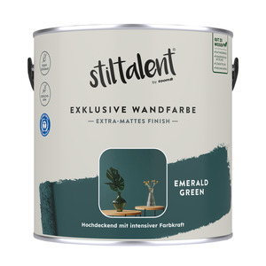 Stiltalent Wandfarbe 'emerald green' matt 2,5 l