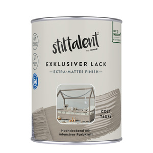 Stiltalent Lack 'cozy taupe' Extra-matt 0,5 l