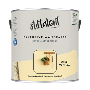 Stiltalent Wandfarbe 'sweet vanilla' matt 2,5 l