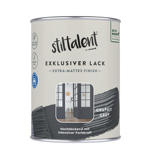 Stiltalent Lack 'graphit grey' Extra-matt 0,5 l