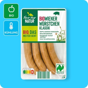 NUR NUR NATUR Bio-Wiener Würstchen, Haltungsform 4: Premium⁵