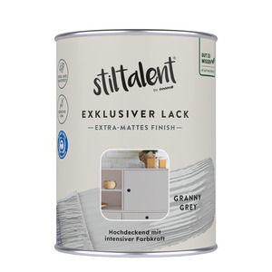 Stiltalent Lack 'granny grey' Extra-matt 0,5 l