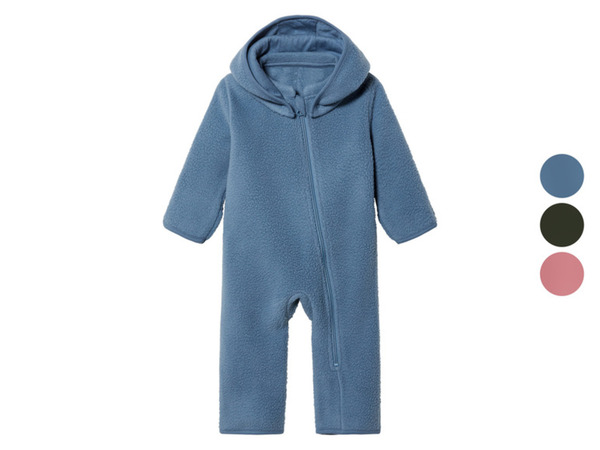 Bild 1 von lupilu® Baby Teddyfleece-Overall mit abknöpfbarer Kapuze