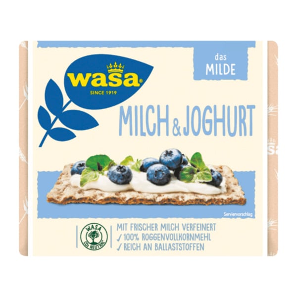 Bild 1 von WASA Knäckebrot Milch & Joghurt 230g