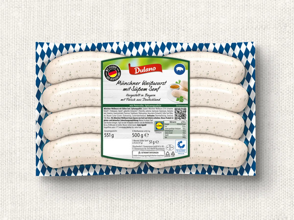 Bild 1 von Dulano Münchner Weißwurst,  551 g