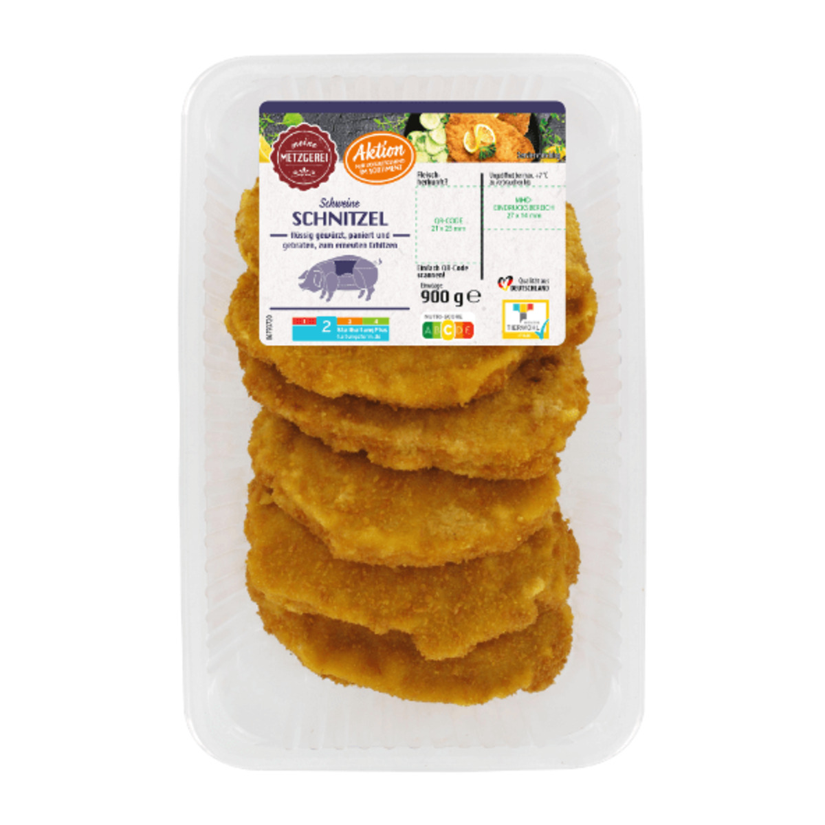 Bild 2 von MEINE METZGEREI Schnitzel paniert XXL 900g