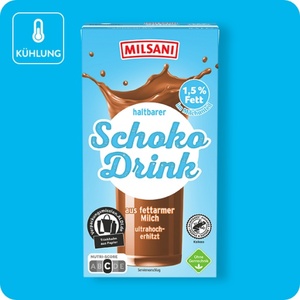 MILSANI H-Schoko-Drink, Aus fettarmer Milch oder aus Vollmilch